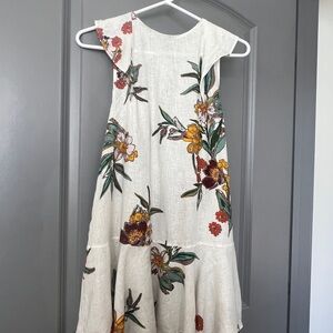 Free People Cream Floral Dress